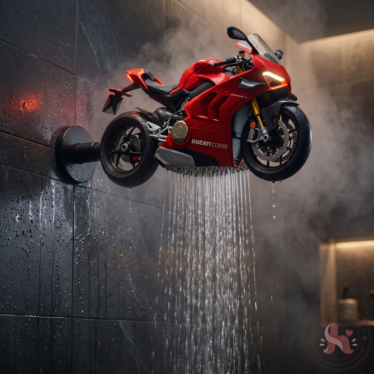 Ducati Corse Motorcycle Shower Head
